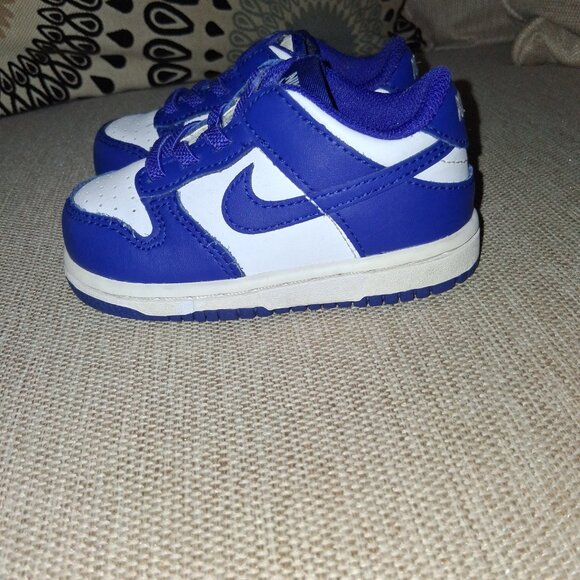 Nike Dunks Low Sneakers in Blue and White - Picture 4 of 6